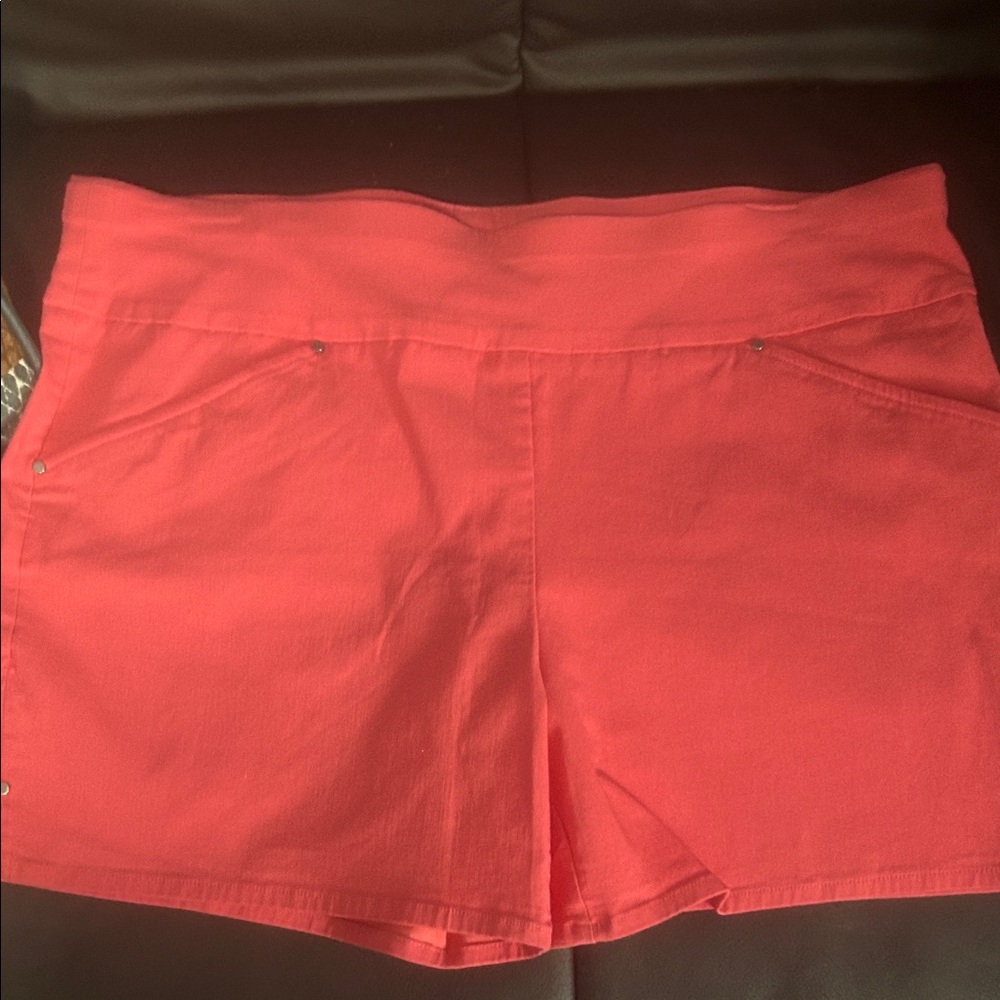INC International Concepts Coral Pull-On Skort Shorts